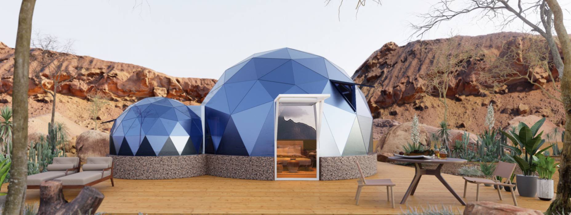 屯昌县球形智能光伏玻璃星空房